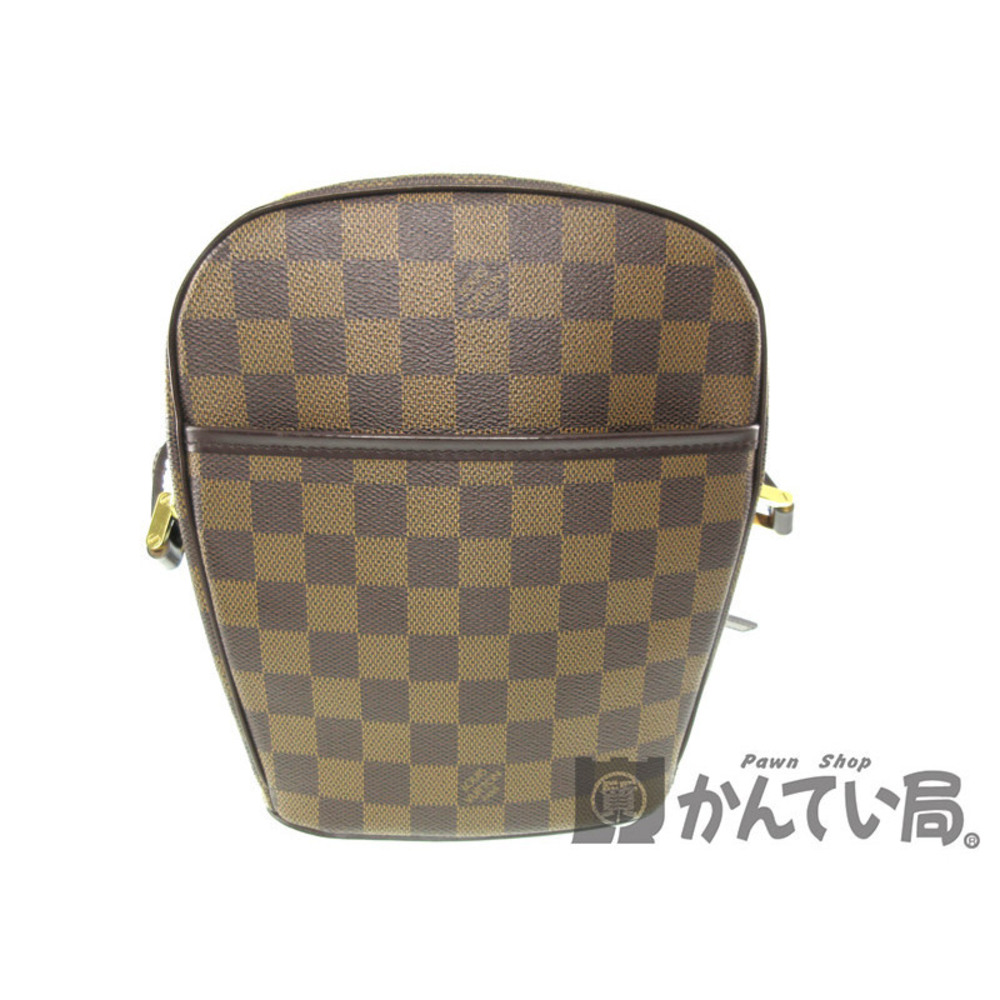 LOUIS VUITTON Ipanema Shoulder Bag Damier Canvas Ebene Brown